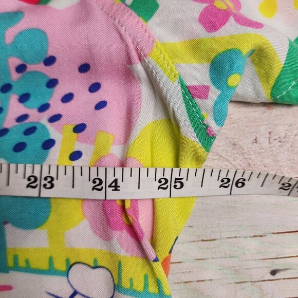 Hello Kitty By Sanrio Mens XXL Hawaiian Shirt Colorful Print - Picture 8 of 9